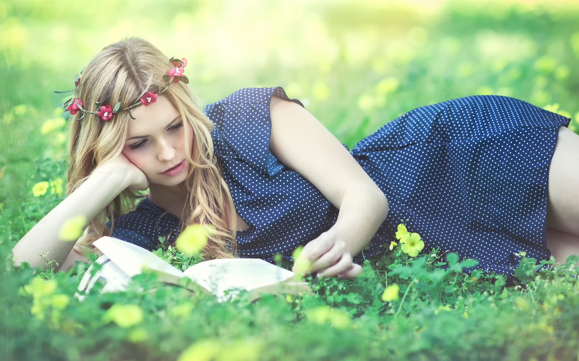 Beautiful-girl-read-book-wreath-grass-flowers_1920x1200.jpg