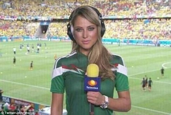 Vanessa Huppenkothen Hottest Female Reporter World Cup at the Mexican Televisa